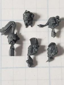 40k Space Wolves Bits Wolf Pack Veteran Wolf Scout Head w Comms Bionics x5 Set - Picture 1 of 5