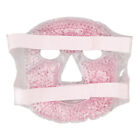 (Pink)Cold Face Eye Mask Ice Pack Gel Beads Hot Heat Cold For Reduce Face Puff