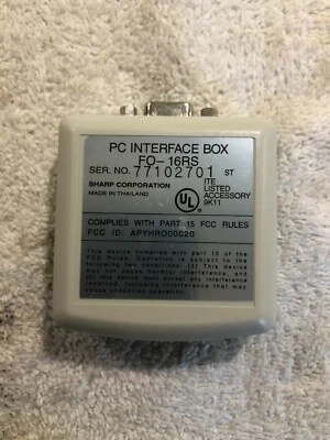 Sharp PC Interface Box - PC to Fax Connector #FO-16RS - Image 1 of 4