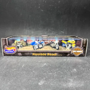 Hot Wheels Rumble Road Harley Davidson Motorrad 4er Set 3 - Neu Versiegelt - Bild 1 von 4