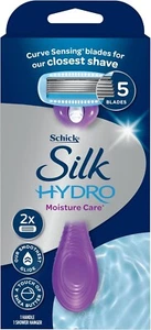 GENUINE Schick Silk Hydro Moisture Care◉5 Blades◉2 x Cartridges◉Shower Hanger◉Oz - Picture 1 of 5