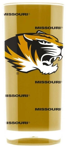 Missouri Tigers 16oz Square Insulated Acrylic Tumbler [NEW] NCAA Cup Mug Pint Cover