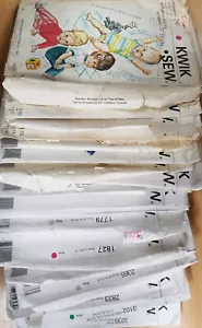 VTG Kwik-Sew Baby Toddler Children Sewing Patterns XS-S-M-L-XL Uncut You-Choose - Picture 1 of 20