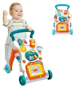 3-in-1 Baby Walker With Drawing Board For Girls And Boys- Sit To Stand Learning - Picture 1 of 7