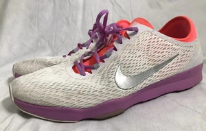 Nike Training Zoom Fit White Mesh Running Shoes Women’s Size 11 Sneakers - Picture 1 of 10