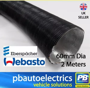 2m 60MM Ducting Genuine Webasto/Eberspacher High Grade Warm Air Flexible 398.497 - Picture 1 of 3
