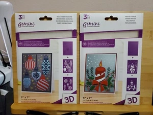 Crafters Companion 3D Prägung und Schablone Xmas Collection 2 Stück - Bild 1 von 3