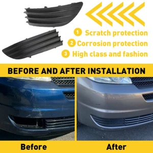 For 2004-2005 Toyota Sienna Front Left and Right Primed 2Pcs Fog Light Cover Set - Foto 1 di 12