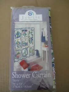 Jubilee Vinyl Shower Curtain " RIB 'IT " ~ 70 Inch X 72 Inch - Picture 1 of 6