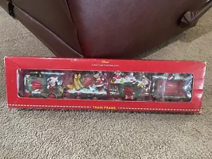 Disney Store Candy Cane Christmas 2000 Train Photo Frame Set Of 4 Free Standing - Picture 1 of 11