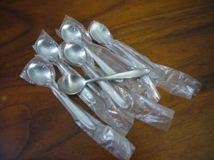 6 NOS Vintage Towle SCC Supreme Cutlery stainless Demitasse Spoon Exeter Japan - Picture 1 of 4