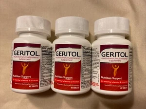 3 pk Geritol Multivitamin Nutrition Support Multi-Mineral 40 Tablets # - Picture 1 of 3