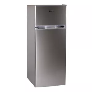 Kühl- Gefrierkombination Kühlschrank + Gefrierschrank Kombi 206 L Liter silber - Bild 1 von 7