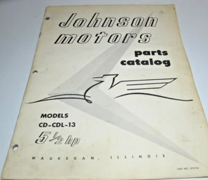 Reproduction OMC Johnson CD-13 CDL-13 5.5 HP Parts List Catalog REPRINT.. - Picture 1 of 5