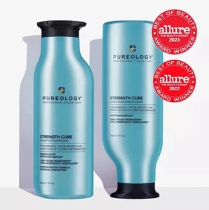 Pureology "Strength Cure" duo shampoo 9 oz e balsamo 9 oz cura professionale - Foto 1 di 3