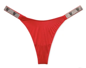 VICTORIA'S SECRET SHINE STRAP RHINESTONE THONG PANTY BLING XS S M L XL XXL NWT - Picture 1 of 87