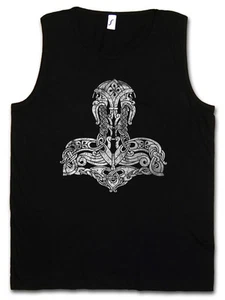 CHALECO SIN MANGAS CELTIC THOR'S HAMMER Mjölnir Paganismo TV Wotan Thor Vikingos Odín - Imagen 1 de 2