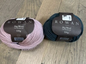 2 Skeins Rowan Big Wool Yarn (Prize & Mallard) Bulky Yarn- 87 Yds each - Picture 1 of 2