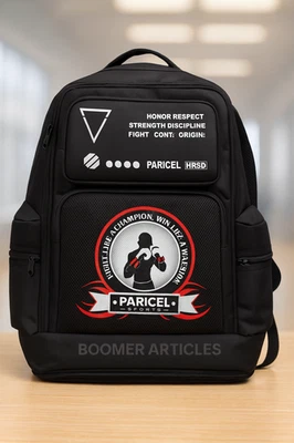 Paricel Sports Boxing Gym Backpack Large Water-Resistant Training Rucksack - Image 1 of 4