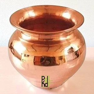 Pure Copper Lota - Copper Bowl, Ghadvi Lota, Hindu Pooja Drinking Kalash 150ml - Picture 1 of 6