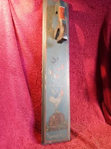 Hermosa ANTIGUA TABLA MANGLE MADERA 1898 con mango de caballo y gallo suecia sueca - Imagen 1 de 11