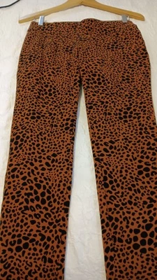 NEW Lands End Sz  S 6-8 Starfish Mid Rise Leggings Caramel Leopard Print NWOT - Image 1 of 4