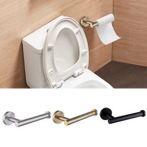 Toallero de papel higiénico ajustable con ventosa de acero inoxidable para el hogar - Imagen 1 de 11