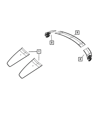Genuine Mopar Hood Decal Left 1VZ11RXFAA - Image 1 of 4