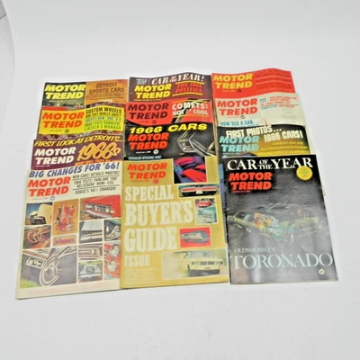 1965 MOTOR TREND MAGAZINE LOT OF 12 ISSUES FULL YEAR RACING PERFORMANCE CARS - Image 1 of 4