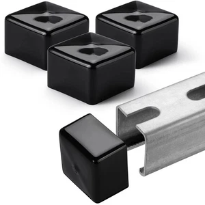 40 paquetes de tapas de extremo de canal de puntal de seguridad - accesorios cuadrados de tapas de canal de plástico... - Imagen 1 de 16