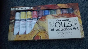 DALER ROWNEY GEORGIAN OIL INTRODUCTION SET 10 TUBES OF 22ml UNOPENED PACK - Picture 1 of 2