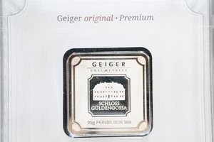 Seltener 20 Gramm .999 Silber Geiger Germany Barren in OVP! - Bild 1 von 2