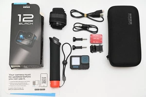 GoPro Hero 12 Goodcondition Black action camera Working Wearable camera w/bundle - Picture 1 of 20