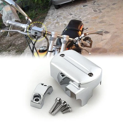 Cubierta de cilindro maestro de freno cromada para Yamaha V Star XVS 650 950 1100 1300 modelo Foto 1 de 4