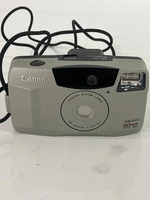 Câmera Point & Shoot Canon Sure Shot 60 Zoom Data 35mm (NOB) testada funcionando - Imagem 1 de 4