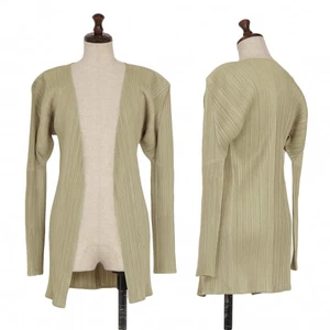 PLEATS PLEASE Pleated Buttonless Cardigan Size 3(K-122292) - Picture 1 of 12