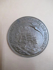 Medallion, Hommage Des Capitaines Cap-Horniers, bronze, vintage - Picture 1 of 6