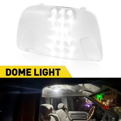 2X Luz de lectura LED Domo + Cubierta de lámpara para Ford Serie F Super Duty EK 1999-2007 Foto 1 de 4