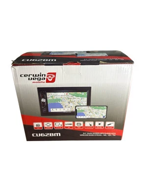 Cerwin Vega CV62BM 2-Din Mechless Digital Multimedia Receiver 6.2"Touchscreen Ne - Image 1 of 3