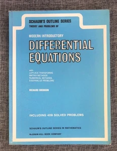 MODERNE EINFÜHRENDE DIFFERENTIALGLEICHUNGEN Richard Bronson SCHAUMS UMRISS... - Bild 1 von 3