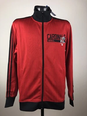 Men's Adidas Vintage Vault Louisville Cardinals Red Full Zip Track Jacket NWT XL - Image 1 of 4