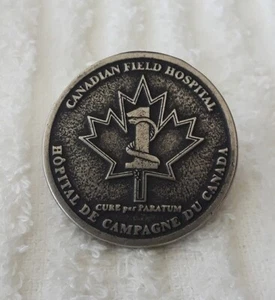 AUTHENTIC 1 CANADIAN ARMY FIELD HOSPITAL DE CAMPAGNE DU OLD RARE CHALLENGE COIN - Picture 1 of 3