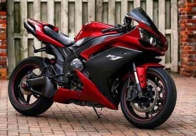 Kit de carenado completo de inyección FT US apto para Yamaha 2007-2008 YZF R1 rojo negro Foto 1 de 4