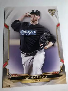 2019 Topps Triple Threads Jumbo 5x7 Roy Halladay Blue Jays 11 /49 - Picture 1 of 1