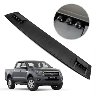 Alerón de techo delantero cubierta LED negro mate para Ford Ranger XLT Wildtrak '18 '19 - Imagen 1 de 4