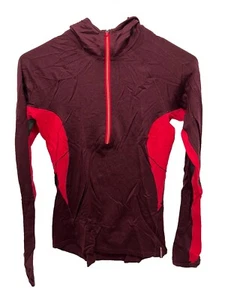 Kathmandu Pullover Damen Oberteil Größe 8 Lila Merino 195 Half Zip - Bild 1 von 4