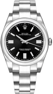 Rolex Oyster Perpetual 41 mm quadrante nero SS Oyster orologio automatico da uomo 124300 - Foto 1 di 5