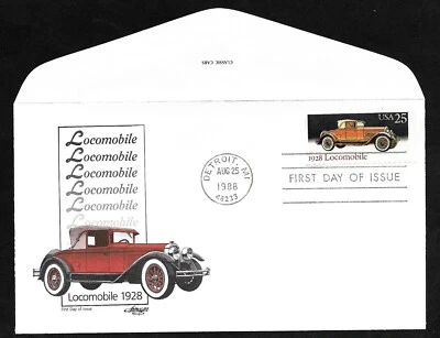 #2381 25c Classic Cars -'28 Locomobile - Artmaster FDC  - Image 1 of 2