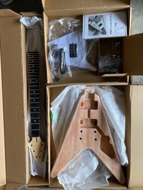 DIY E. Guitar Kits for Electric Guitar, okoume Body ( Open Box Item ) - Image 1 of 1