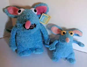 2 Bear in the Big Blue House Tutter Mouse Bean Bag Peluche Aplausos Jim Henson - Imagen 1 de 9